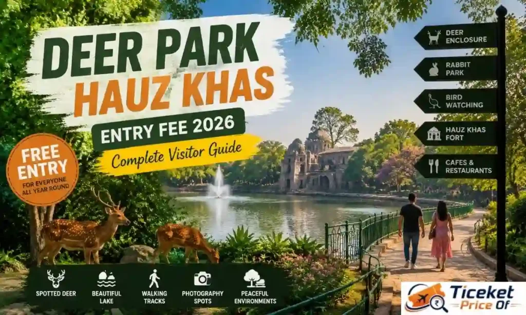 Deer Park Hauz Khas Ticket Price
