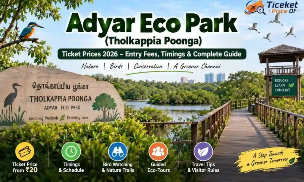 Adyar Eco Park Ticket Price