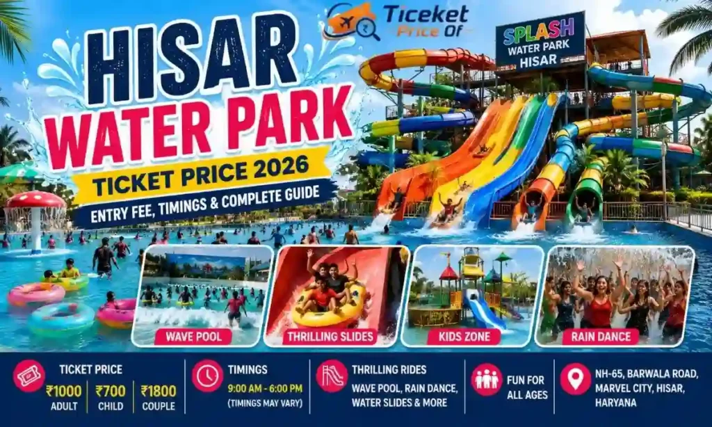 Hisar Water Park Ticket Price