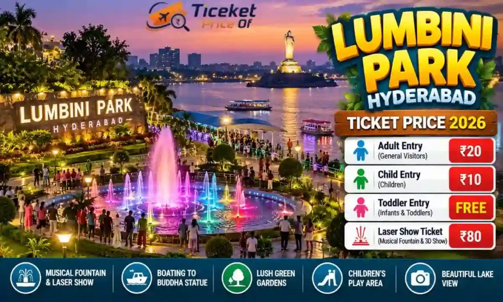 Lumbini Park Hyderabad Ticket Price