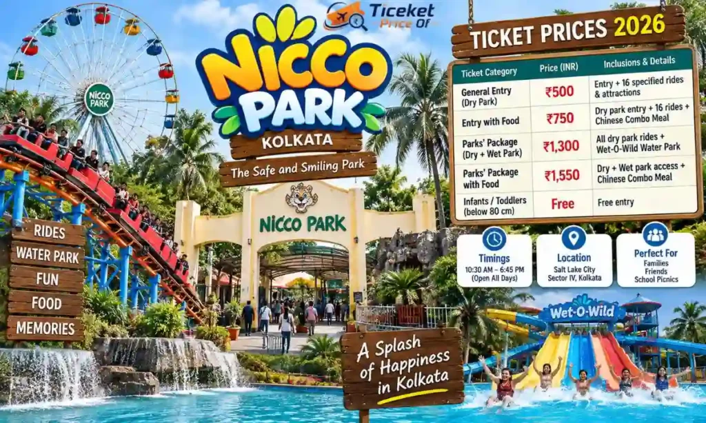 Nicco Park Kolkata Ticket Price