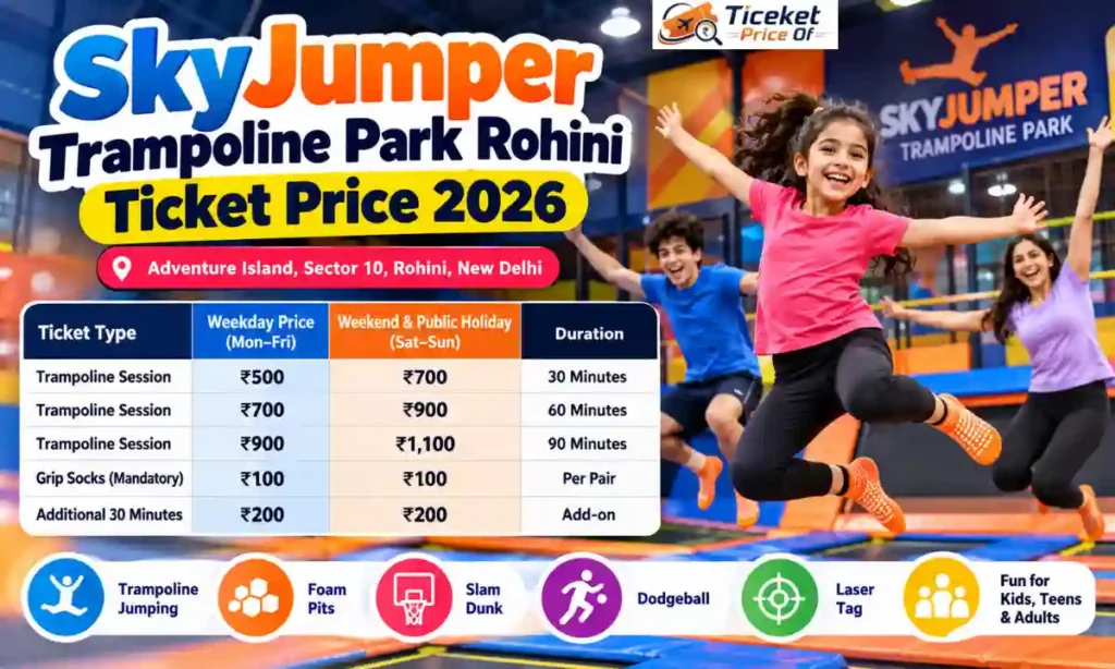 SkyJumper Trampoline Park Rohini Ticket Price