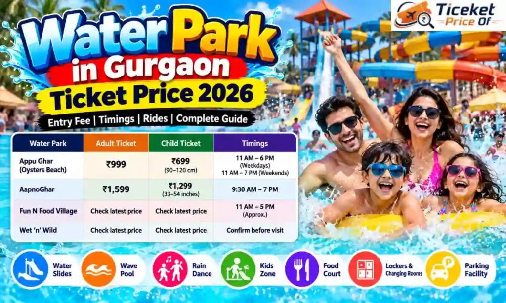 Water Park in Gurgaon Ticket Price